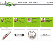 Tablet Screenshot of healingleafllc.com